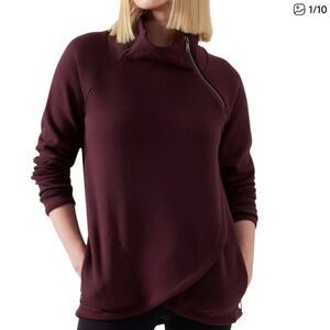 Athleta Cozy Karma Asym Pullover